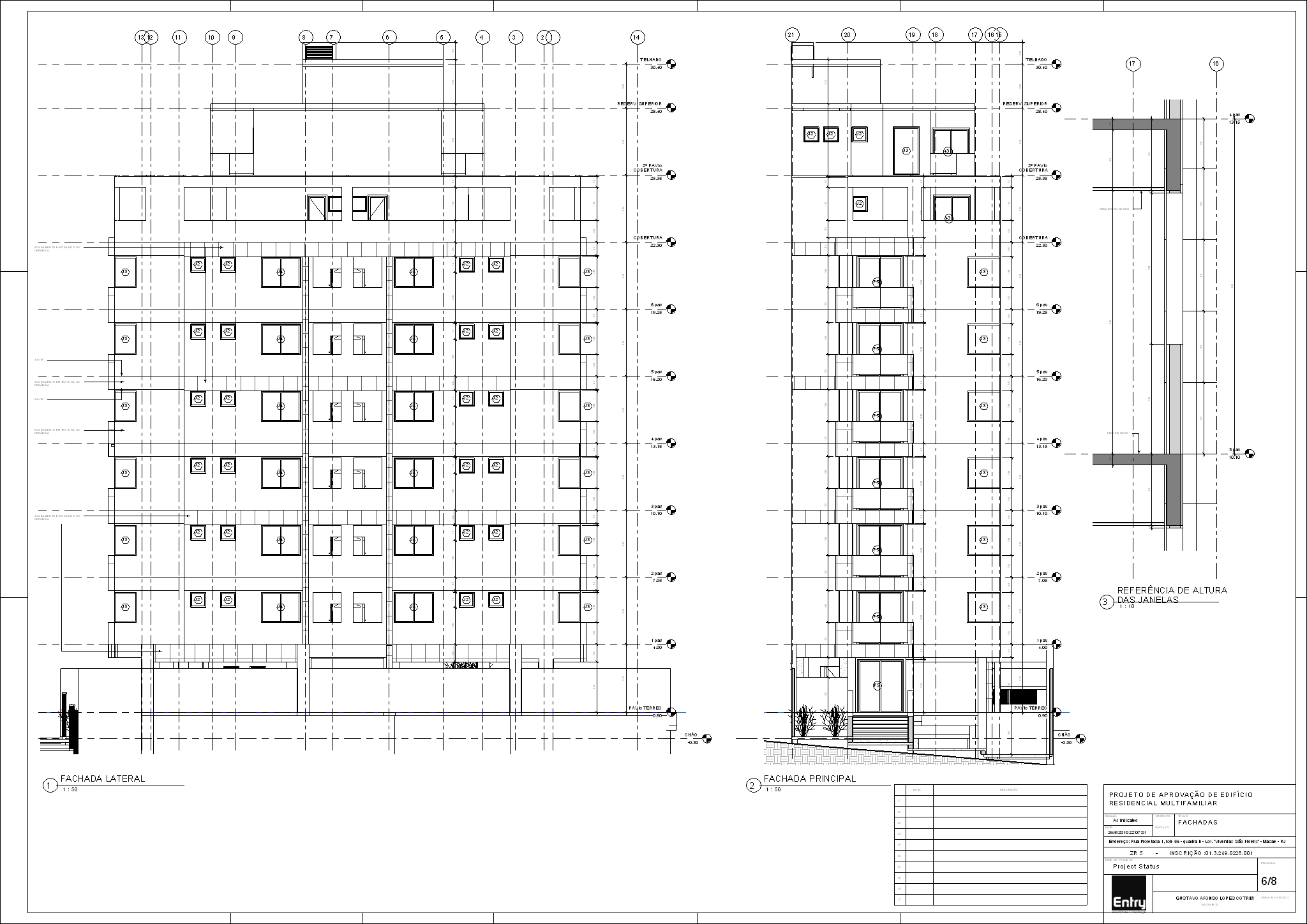 Fachadas — Edifício Evelin