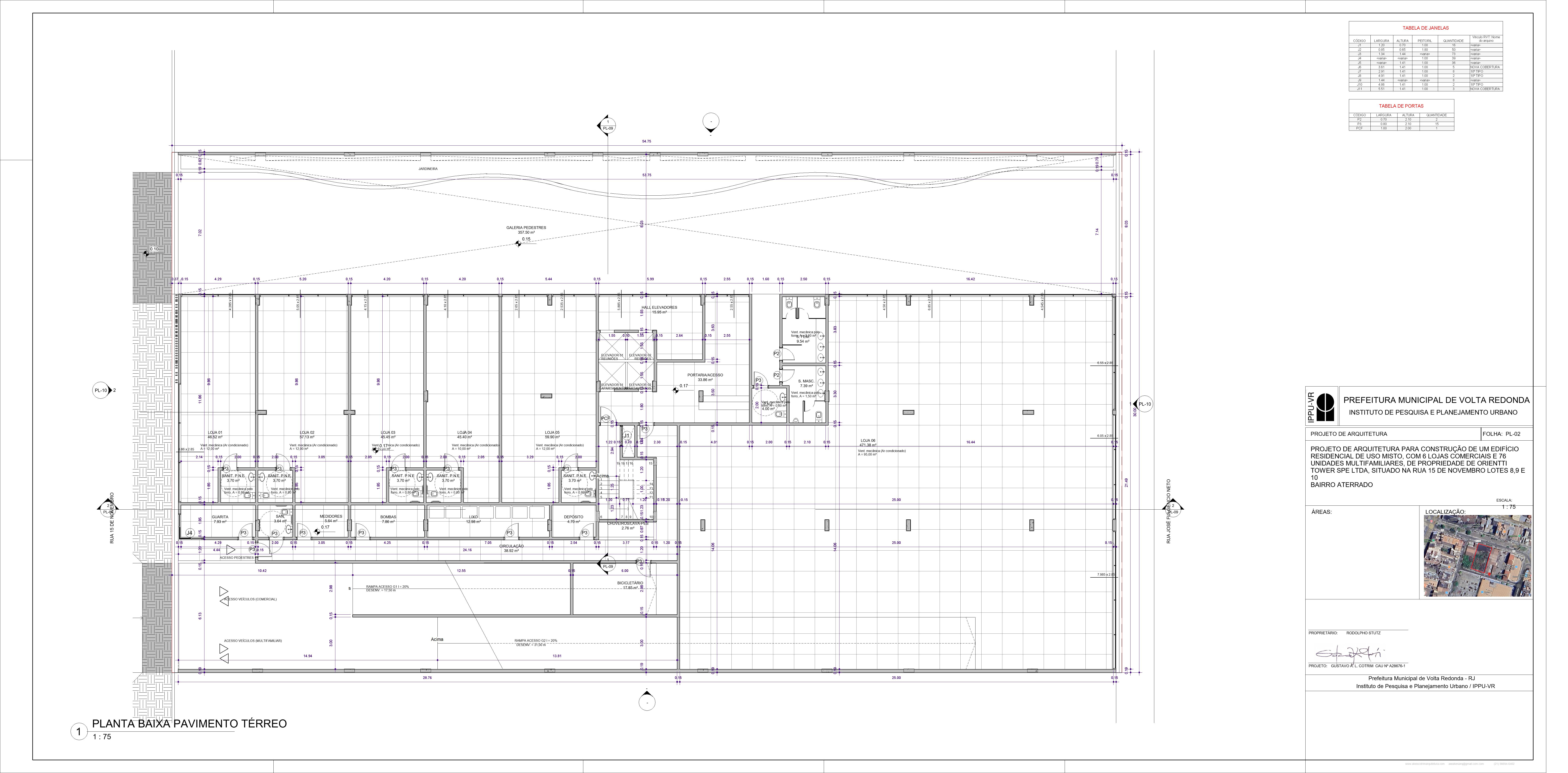 Edificação Mista — Planta Térreo